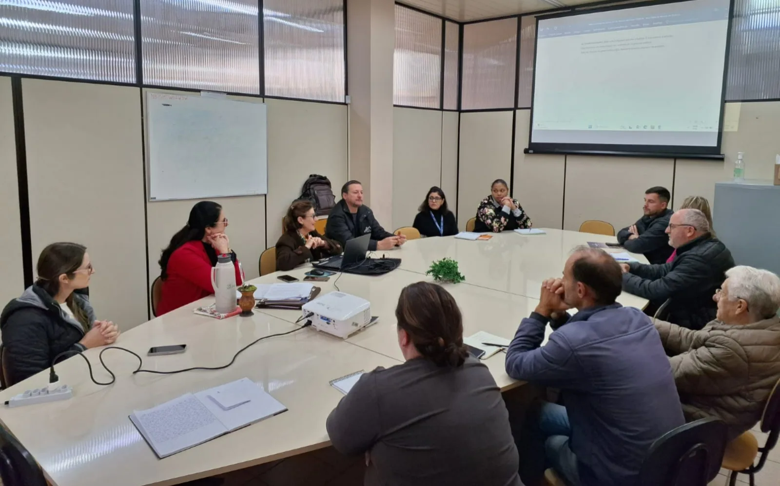 Foto da reunião do Conselho Municipal de Turismo de São Marcos (COMTUR)